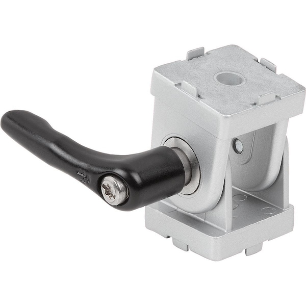 Kipp Joint Block With Adjustable Handle 90X45X100, Form:D Zinc, Type B, Comp:Zinc, Comp:Black, Bn=10 K1051.2104590 - main